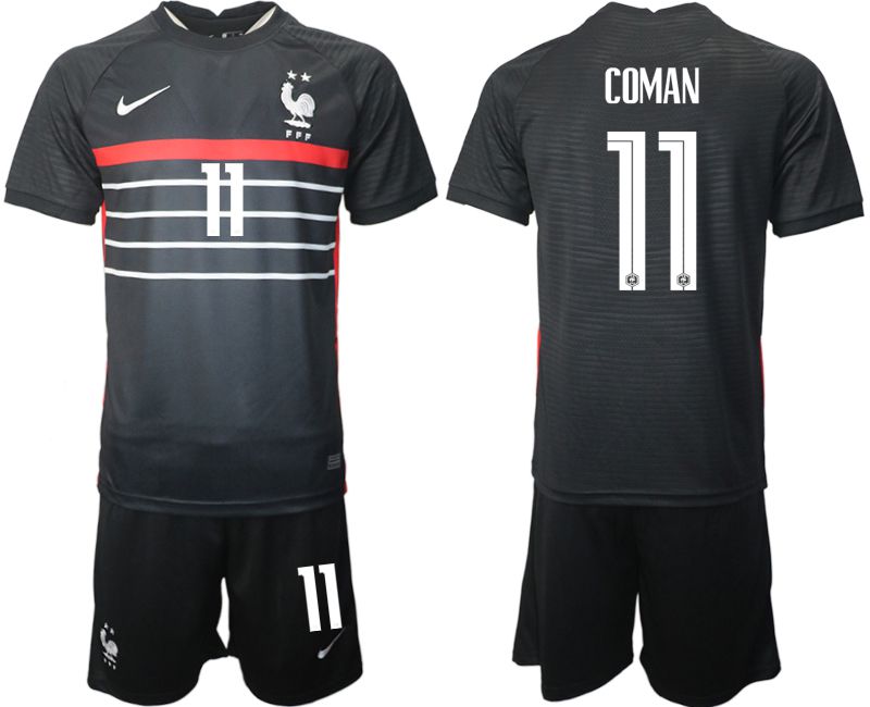 Men 2022 World Cup National Team France home black #11 Soccer Jersey